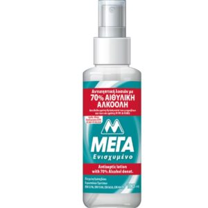 Αντισηπτική λοσιόν ΜΕΓΑ με 70% αιθυλική αλκοόλη κιβώτιο 36τμχ x 100ml